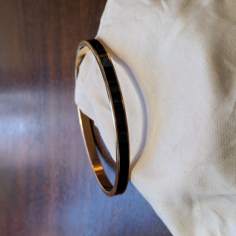 Kate spade black enamel bangle